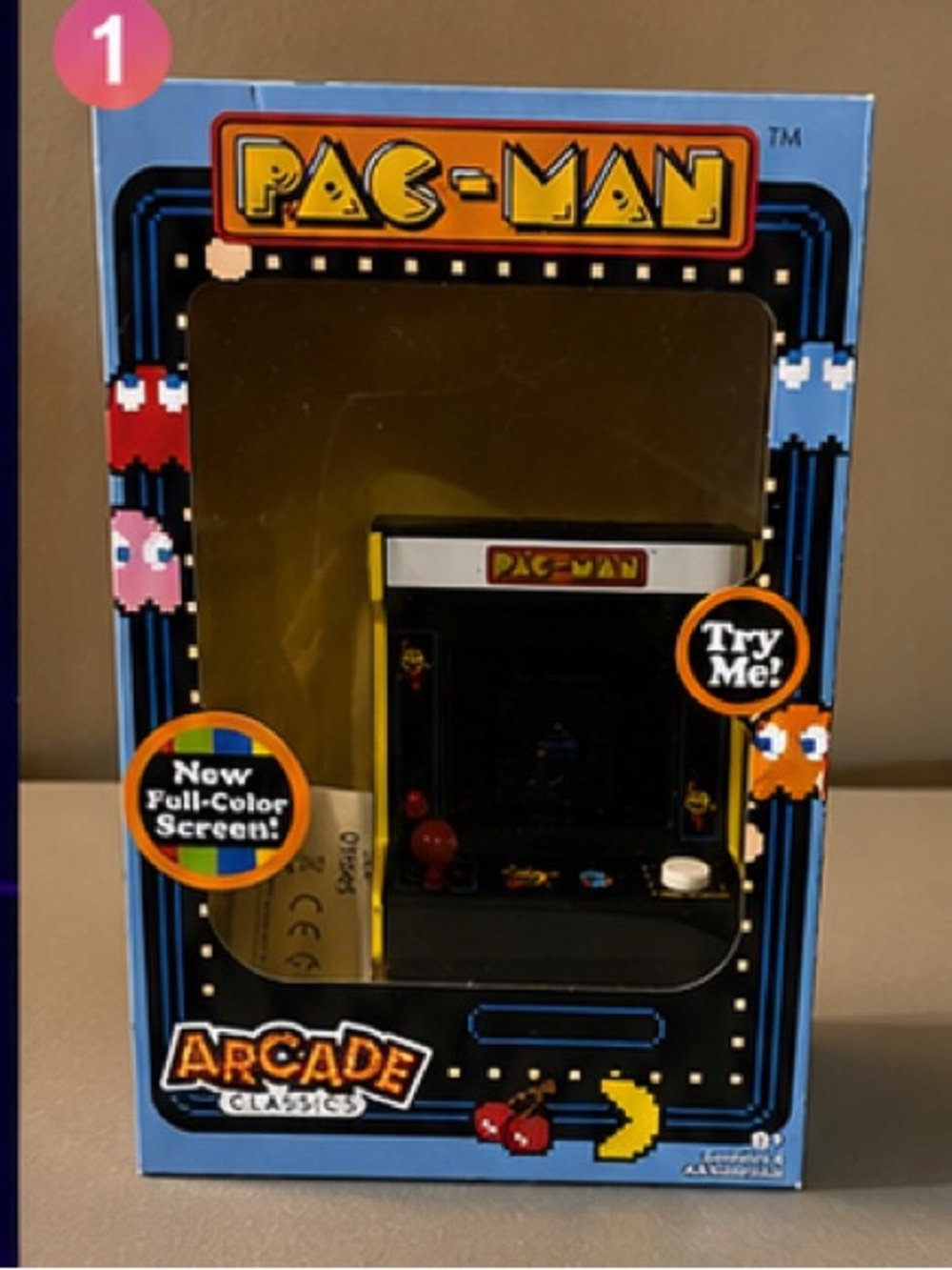 Pac-Man Mini Arcade Game Tested Working With Original Box Retro Gaming